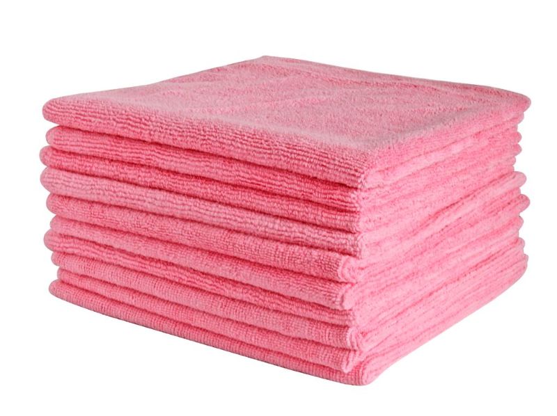 Microfibre Cloths - Red, 400mm x 400mm, 300gsm (Carton of 50)
