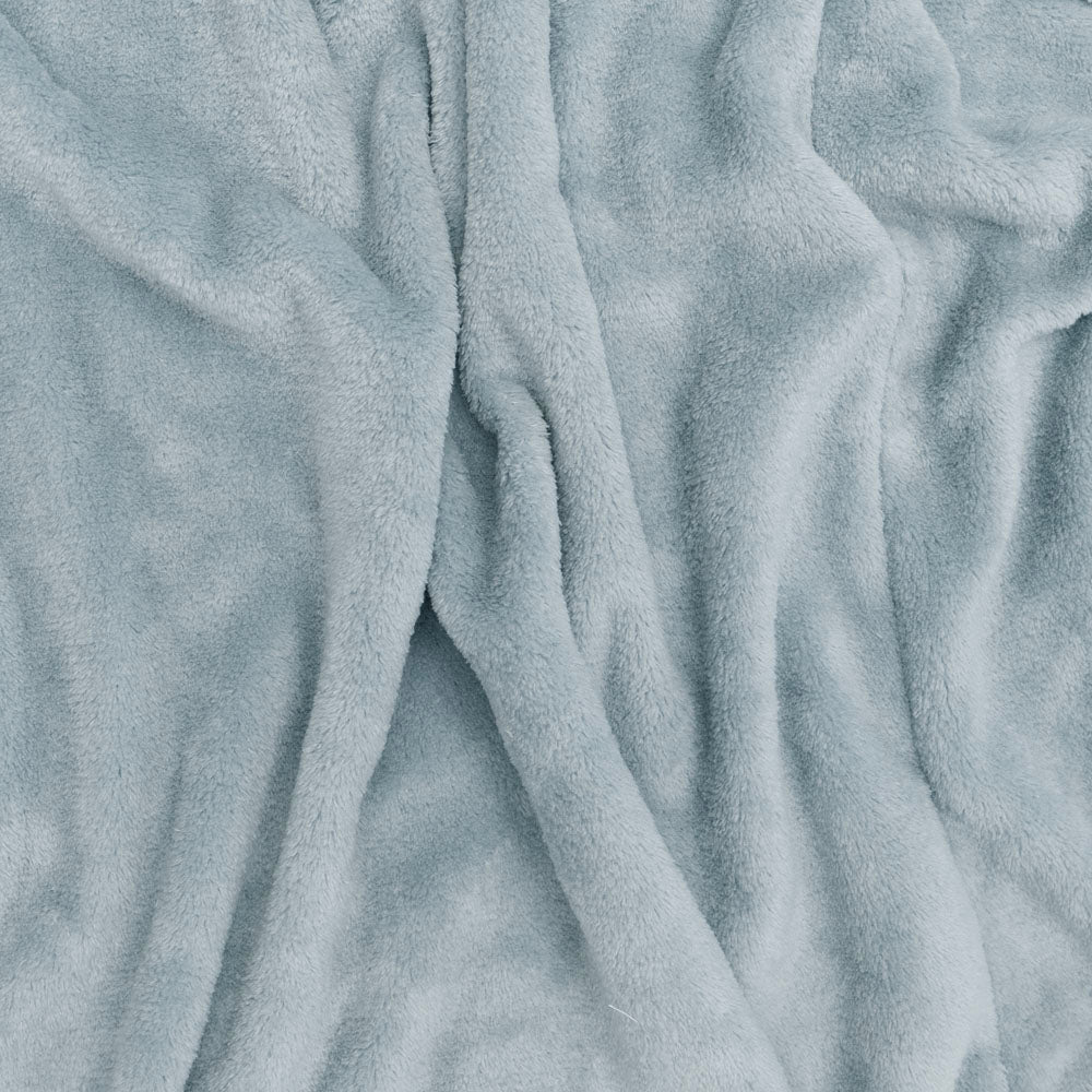 M/L Microplush Robe Steel Blue - Bambury