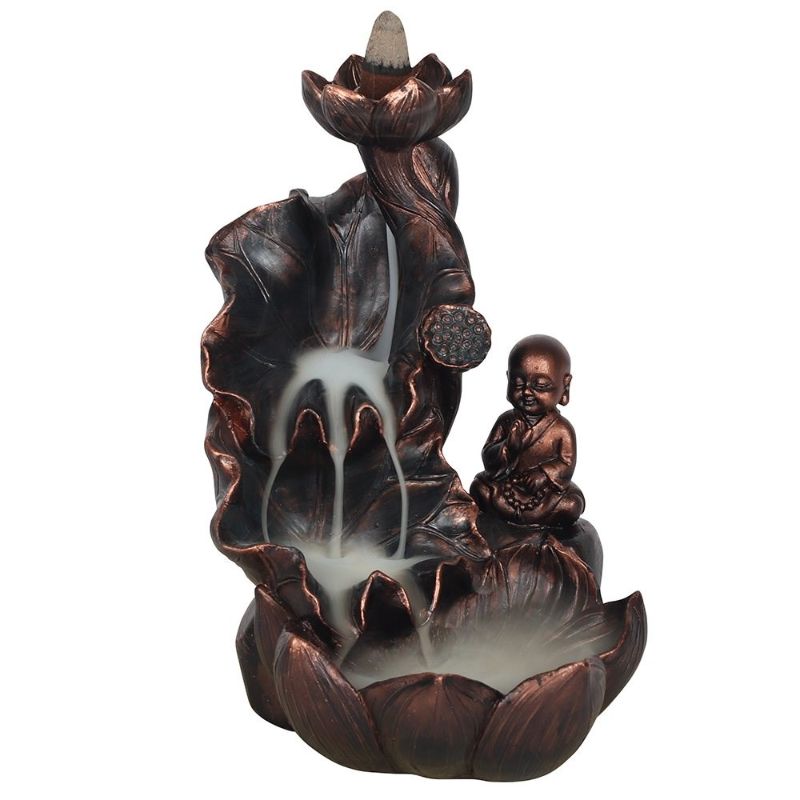 Incense - Lotus & Buddha Bronze Backflow Burner