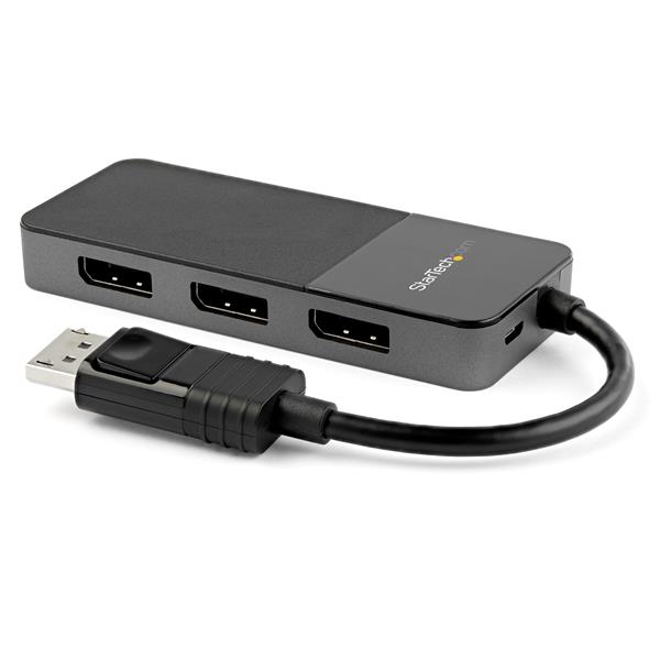 High-Performance 3 Port DisplayPort MST Hub for 3 x 4K Monitors - DP 1.4 Multi-Monitor Splitter