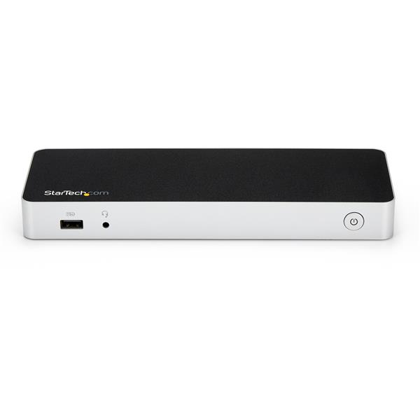 Dual Monitor USB C Docking Station for Windows with HDMI/DVI, supports 4K, 60W charging, and 5 USB ports for versatile connectivity.