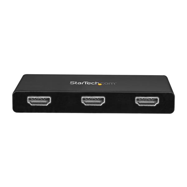 3-Port USB-C to HDMI MST Hub - 4K Multi-Monitor Splitter for Seamless Productivity