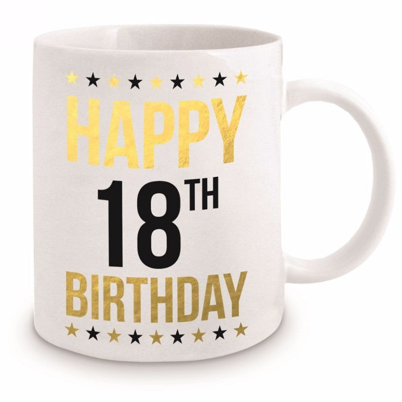 18th Birthday Gold Mug 11oz