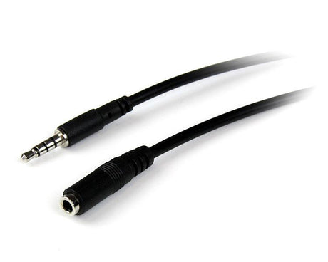 2m TRRS headset extension cable, 3.5mm male to female, enhancing audio connectivity for headphones and microphones.