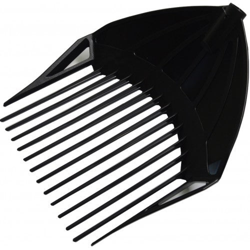 Multi-functional Plastic Garden Scoop/Rake/Fork #T-888 head for efficient leaf removal, soil handling, and debris sifting.
