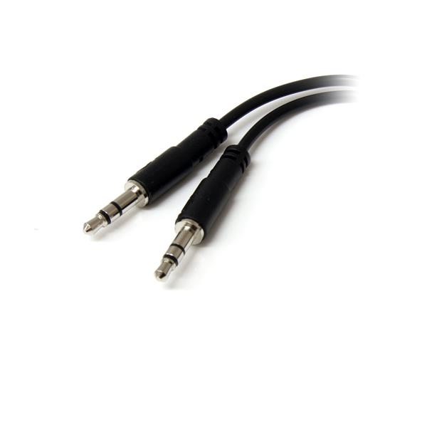 3.5mm headset splitter adapter connecting a 4-position headset to two 3-position ports for gaming and PC use.