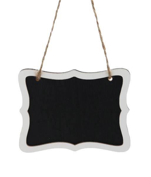 Blackboard with a White Border (Hanging) - 8 x 6CM