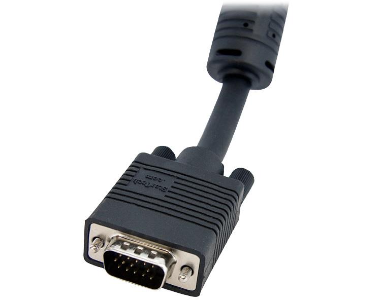 15m VGA video extension cable with HD15 M/F connectors for clear, high-resolution video transmission, perfect for projectors and monitors.