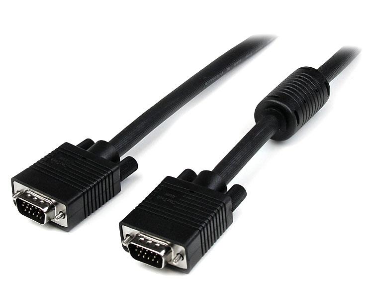 15m coaxial VGA cable for high-resolution displays, supports 1920x1200, ideal for computers and projectors.