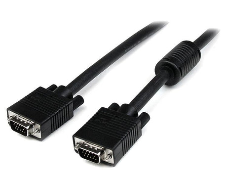 10m coax VGA monitor cable with HD15 connectors, ideal for 1920x1200 resolution, minimizes ghosting and ensures clarity.