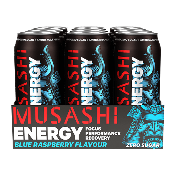 Musashi Energy Blue Raspberry 500ml - Carton of 12