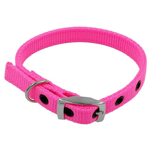 Taurus Nylon Heavy Duty Collar 16mm X 405mm Hot Pink