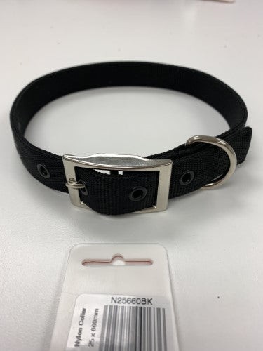 Taurus Nylon Heavy Duty Collar 25mm X 660mm Black