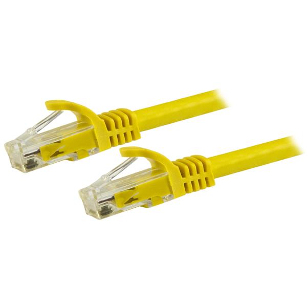 High-Speed 7.5m CAT6 Ethernet Cable - Yellow UTP, Snagless, ETL Certified, 10Gbps