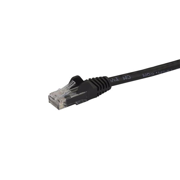 Premium 3m Cat6 Ethernet cable with snagless RJ45 connectors for reliable Gigabit network connections in black.