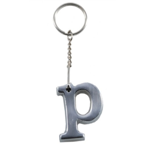 Keyring `P` 10cm Aluminium