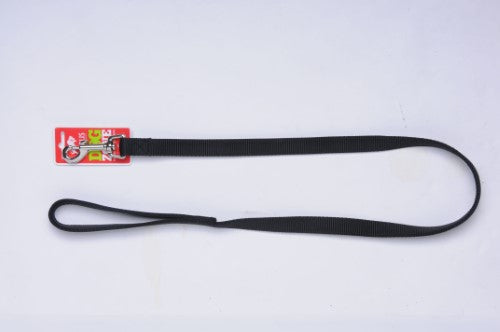 Taurus Nylon Dbl Thickness Lead 19mm X 105cm Black