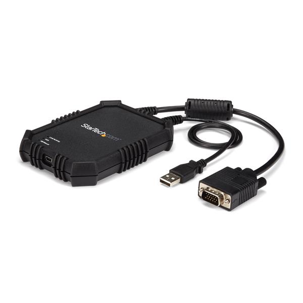 Portable USB KVM console adapter turns laptops into rugged crash carts for efficient server access and mobile IT support.
