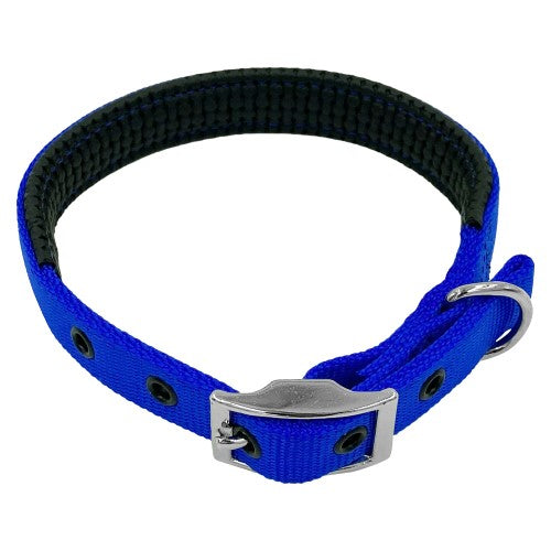 Taurus Nylon Collar Air PU Padding 19mm X 485mm Blue