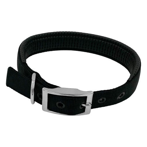 Taurus Nylon Collar Air PU Padding 25mm X 570mm Black