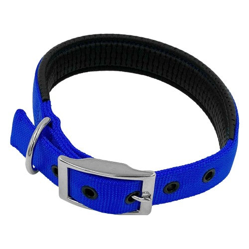 Taurus Nylon Collar Air PU Padding 25mm X 570mm Blue
