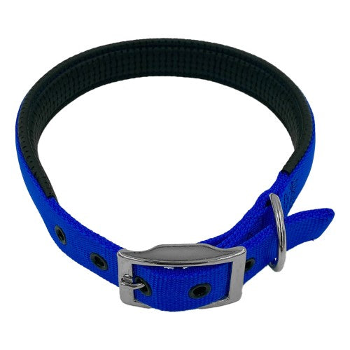 Taurus Nylon Collar Air PU Padding 25mm X 660mm Blue