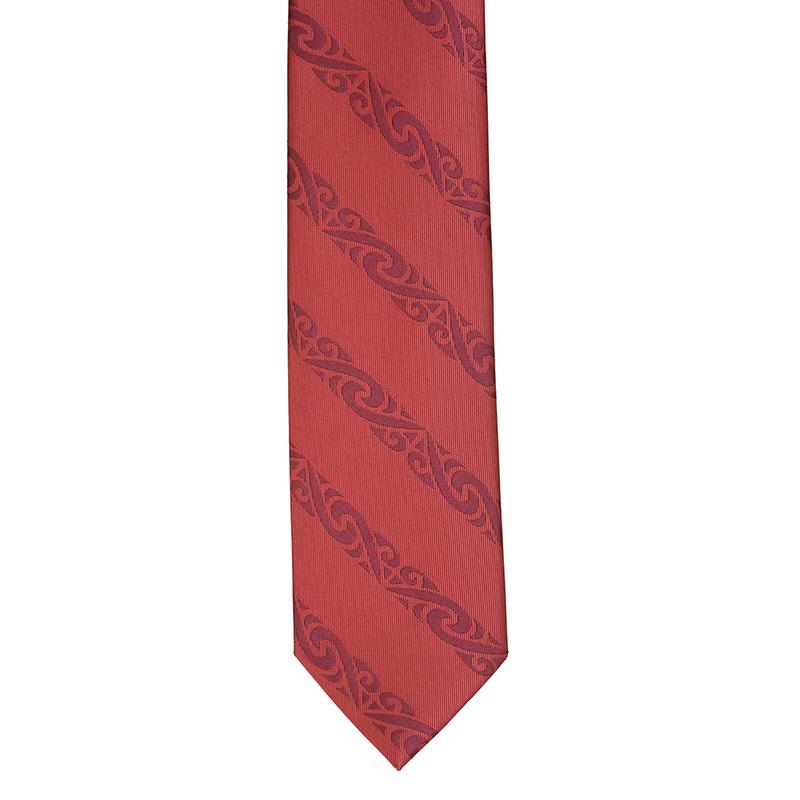 Maroon Maori Neck Tie - Smartfox