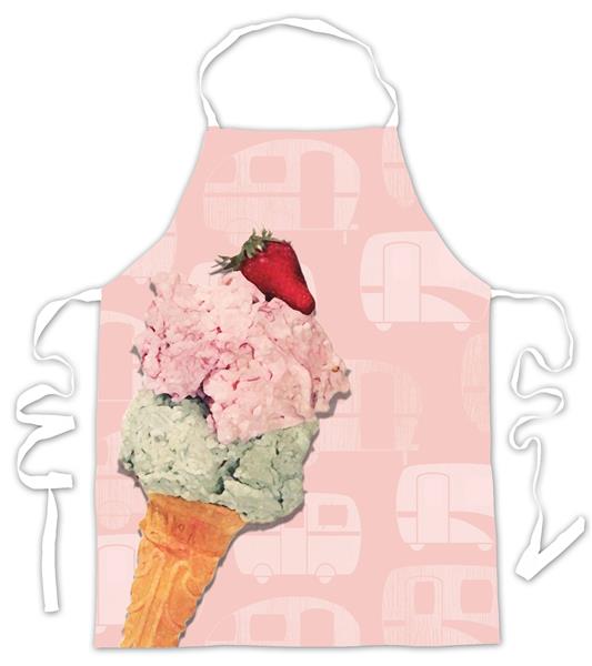 Apron - Vintage Summer Ice Cream - 80 x 62cm