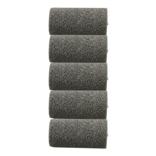 Pack of 5 Essdee Sponge Roller Refills, 95mm wide, ideal for even coverage in printmaking and mixed media applications.
