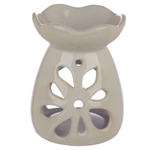 Ceramic Oil and Wax Burner - Eden Grey and Pastel Tone Floral (Set of 3 Asstd)