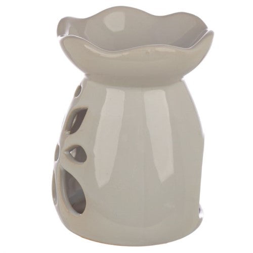 Ceramic Oil and Wax Burner - Eden Grey and Pastel Tone Floral (Set of 3 Asstd)