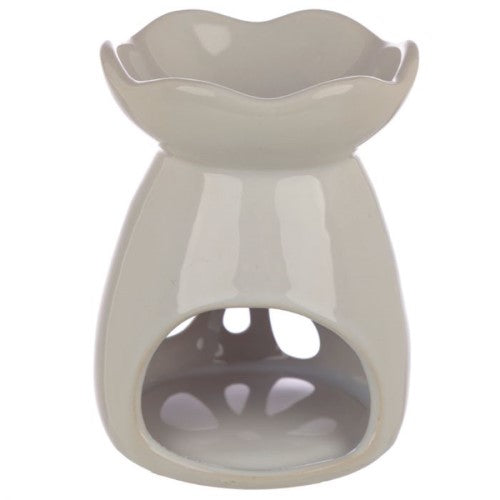 Ceramic Oil and Wax Burner - Eden Grey and Pastel Tone Floral (Set of 3 Asstd)