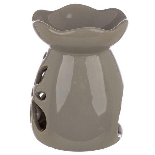 Ceramic Oil and Wax Burner - Eden Grey and Pastel Tone Floral (Set of 3 Asstd)