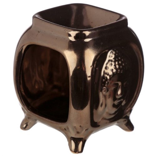 Ceramic Oil Burner - Eden Embossed Buddha 10.5cm (Set of 2 Asstd)