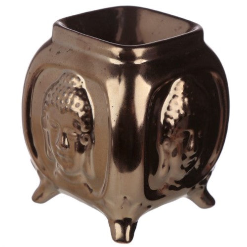 Ceramic Oil Burner - Eden Embossed Buddha 10.5cm (Set of 2 Asstd)