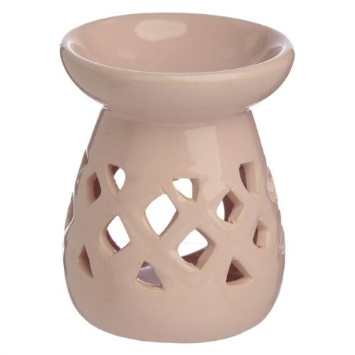 Ceramic Oil and Wax Burner - Eden Pastels Cut Out Lattice (Set of 2 Asstd)