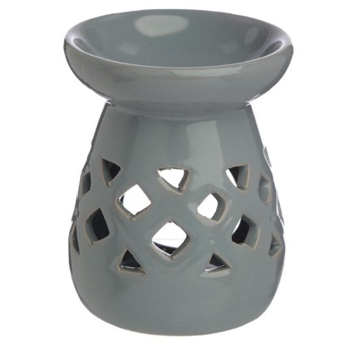 Ceramic Oil and Wax Burner - Eden Pastels Cut Out Lattice (Set of 2 Asstd)