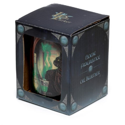 Ceramic Cat Oil Burner - Lisa Parker Absinthe (10cm)