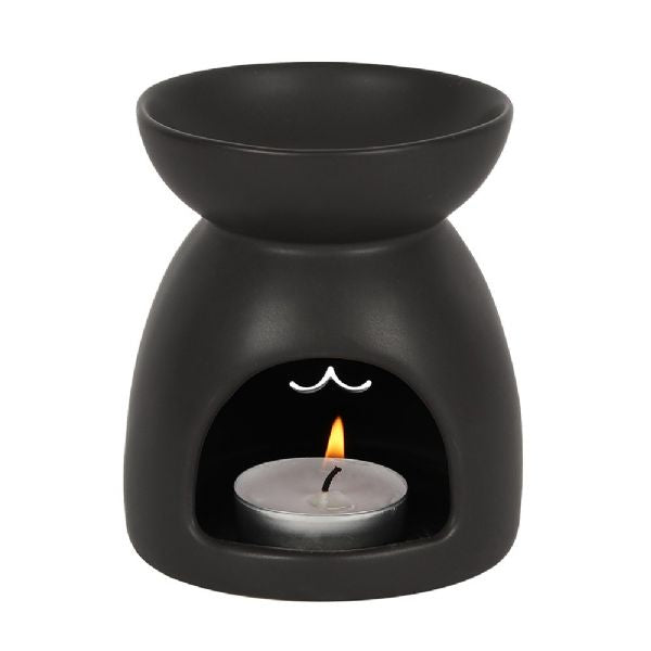 Oil Burner - Black Cat Cut Out Oil Burner