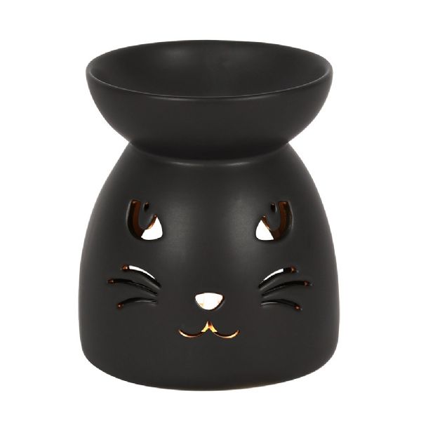 Oil Burner - Black Cat Cut Out Oil Burner