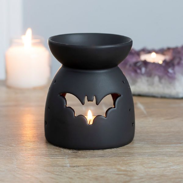 Oil Burner - Black Bat Cut Out Oil Burner