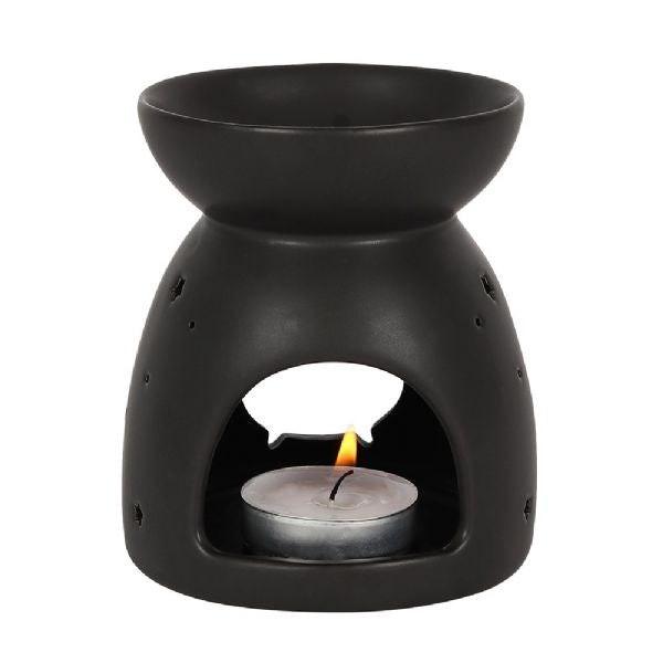 Oil Burner - Black Cauldron Cut Out Oil Burner