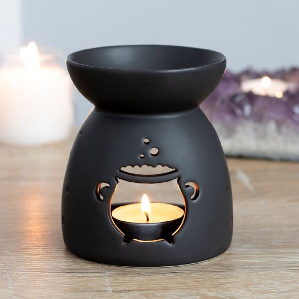 Oil Burner - Black Cauldron Cut Out Oil Burner
