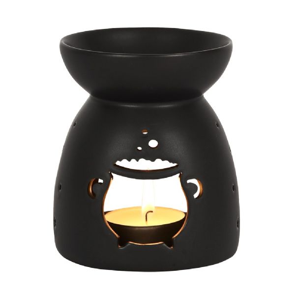 Oil Burner - Black Cauldron Cut Out Oil Burner