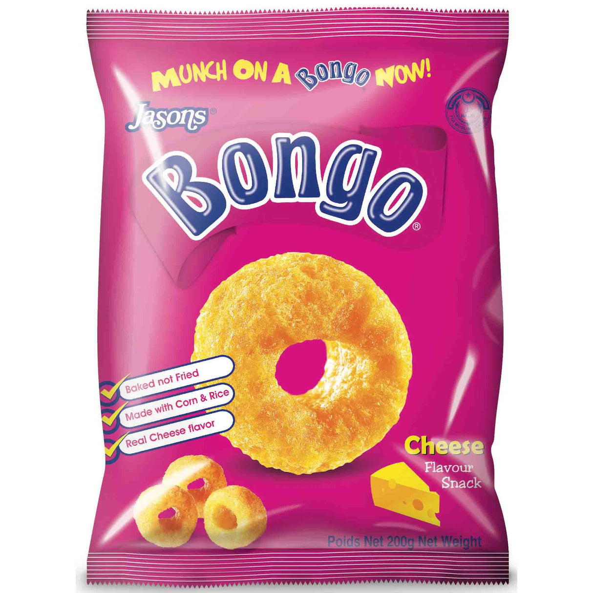 Jasons Bongo Cheese 200g - Pack of 12