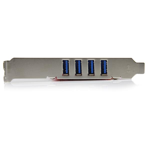 4-Port PCI SuperSpeed USB 3.0 Adapter Card with SATA Power for Legacy Systems - High-Speed Data Transfer