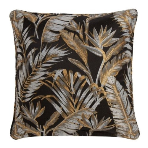 LLB Paradise Palm Black 43x43cm Cushion Cover
