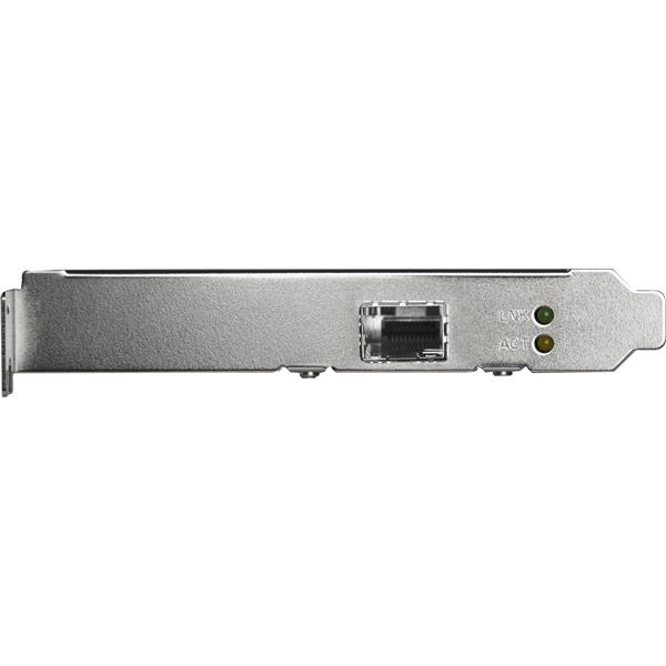 High-speed PCI Express Gigabit Ethernet fiber network card with open SFP slot for flexible, interference-free connectivity.
