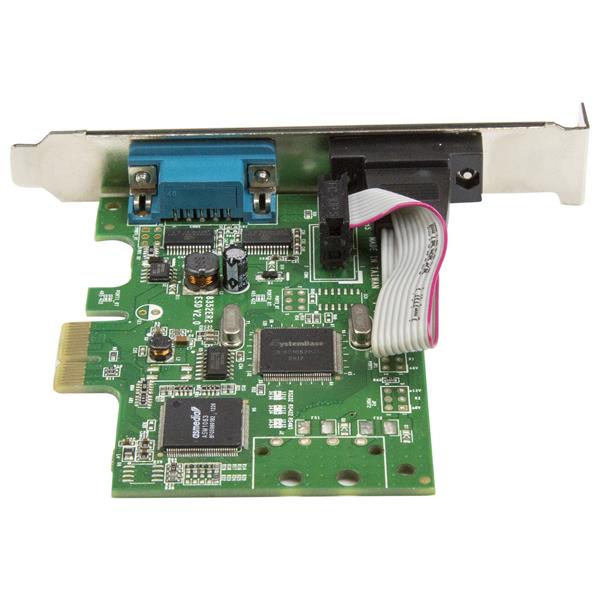 2-Port RS232 PCIe Serial Card with 16C1050 UART, enabling high-speed data transfer for legacy and modern devices.