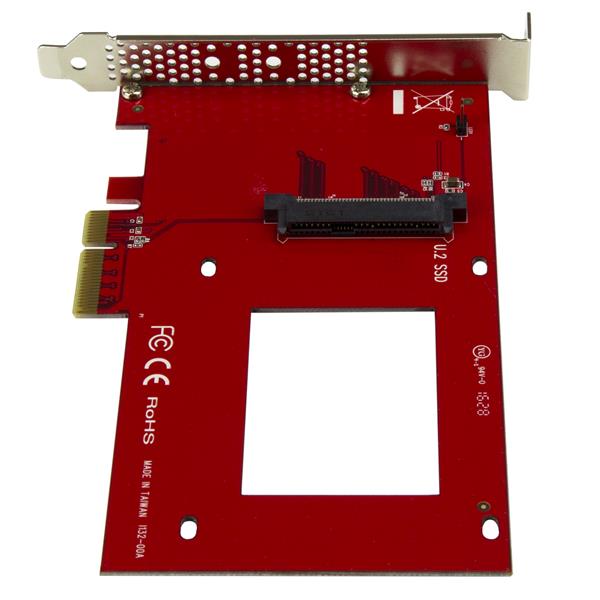 High-Speed U.2 to PCIe Adapter for NVMe SSDs, supporting PCIe 3.0 and SFF-8639 for enhanced storage performance.